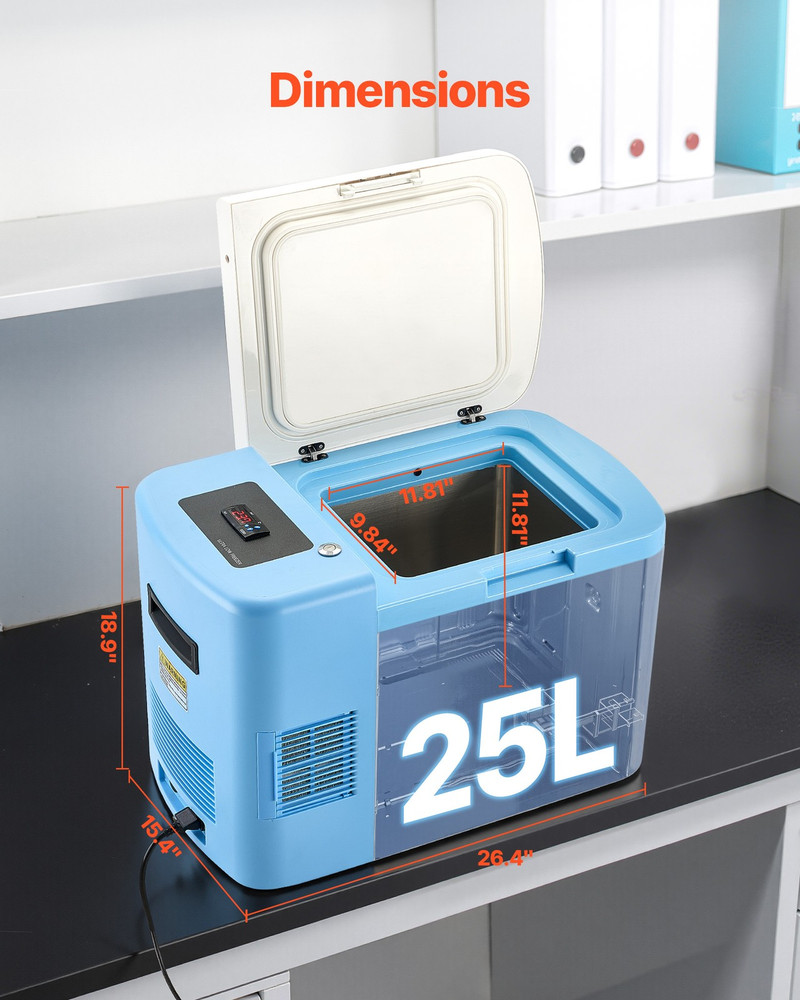 Ultra Low Temperature Freezer Lab Freezer 25 L Adjustable Temp