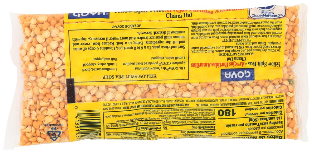 Yellow Split Peas Bag 14 OZ