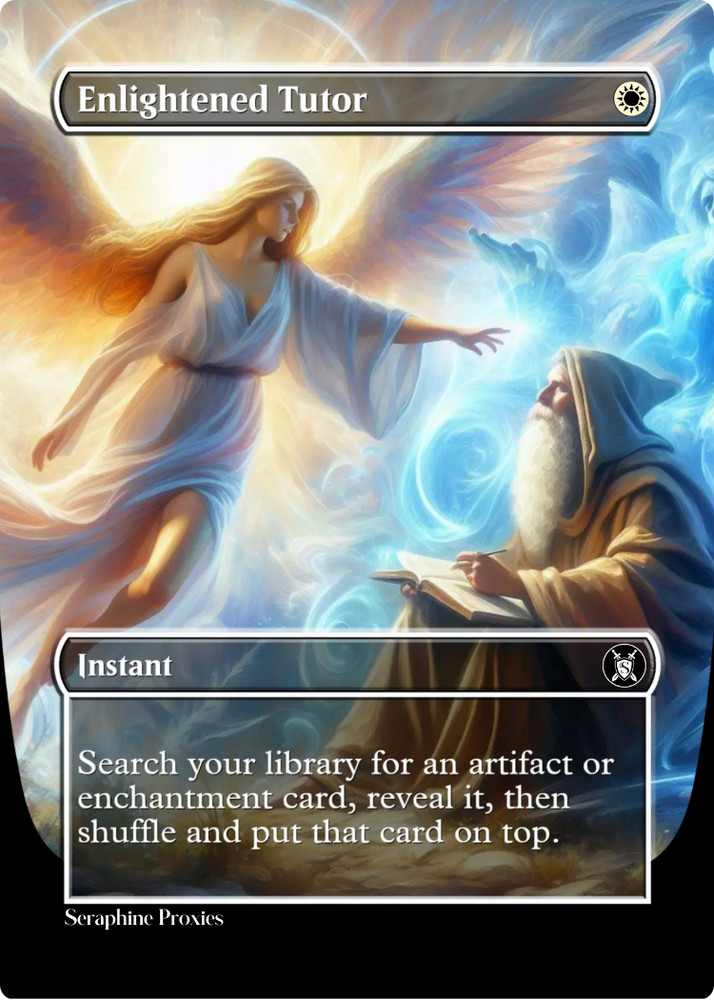 Enlightened Tutor - High Quality Altered Art Custom Cards