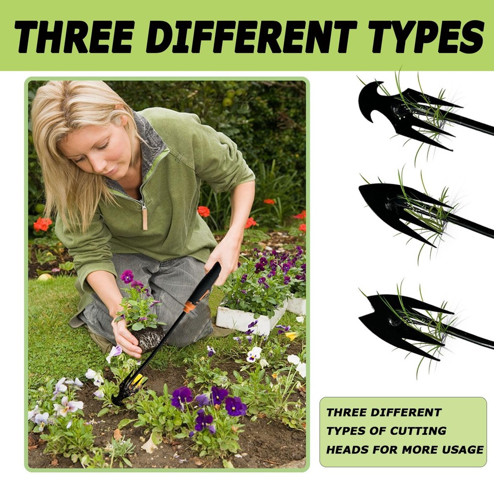 3Pcs Weed Puller Tool Garden Pulling Tool,Portable Weeder GGO111