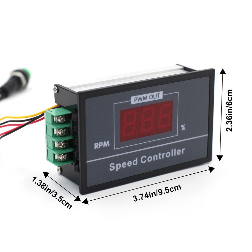 DC6-60V 12V 24V 36V 48V 30A PWM DC Motor Speed Controller Start Stop Switch