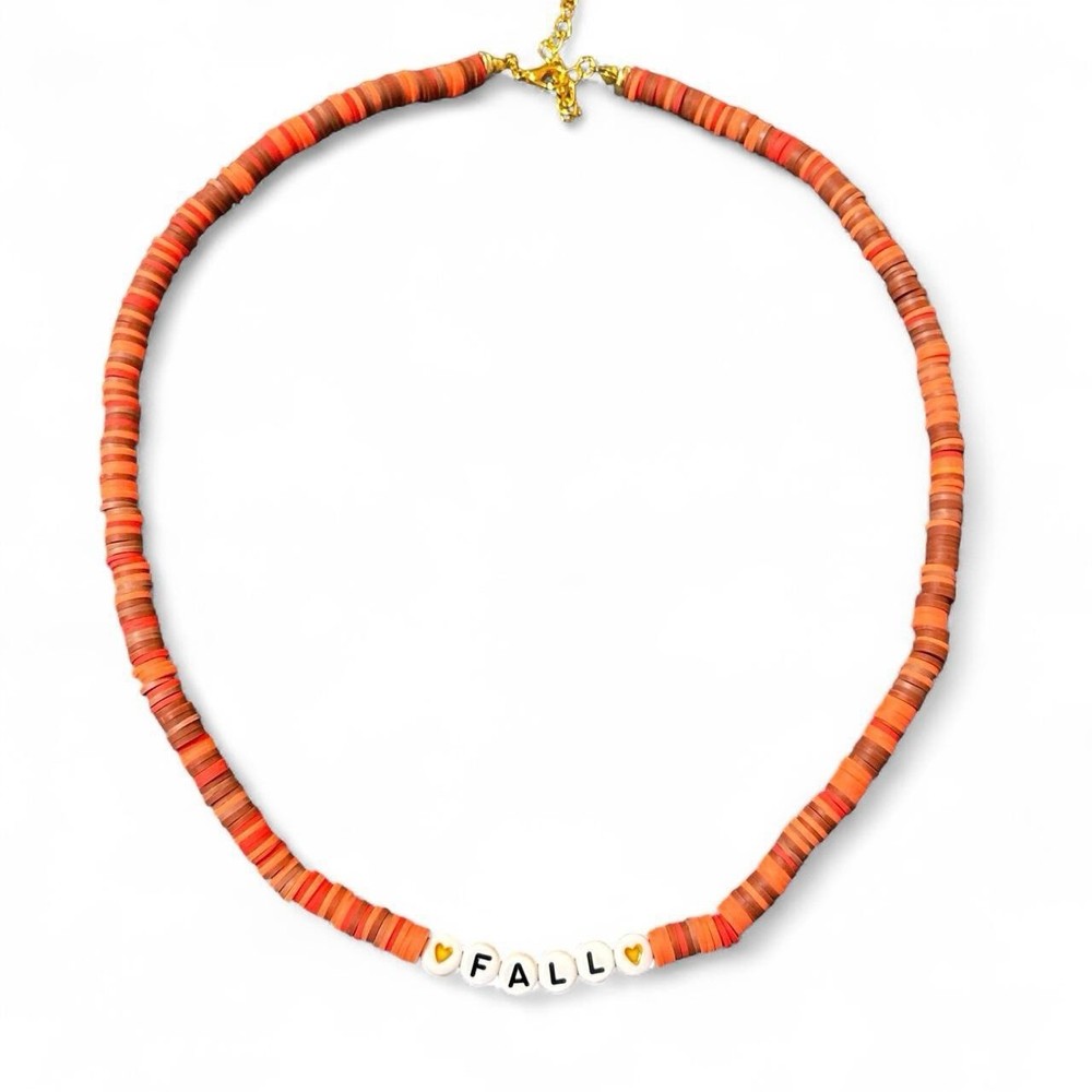 Fall Necklace orange/Brown