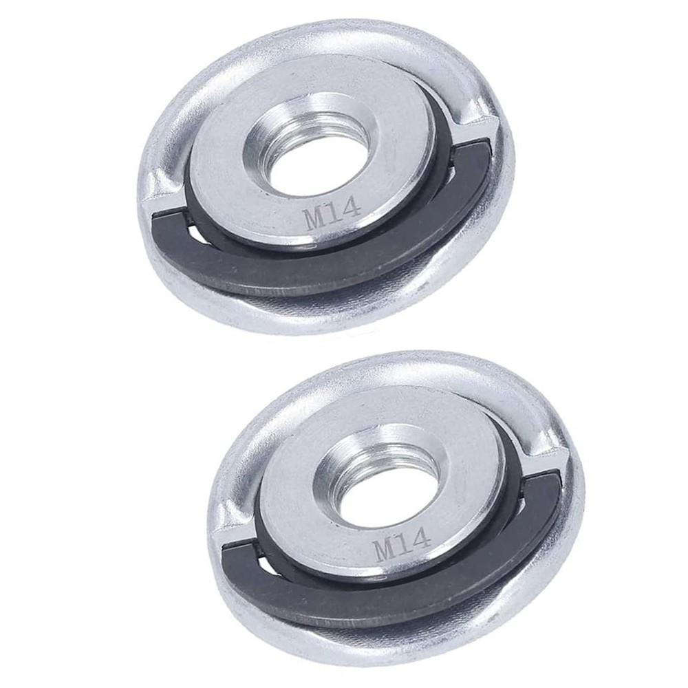 2x M14 Self-Locking Retaining Flange for Angle Grinder Grinding Wheel and Disc