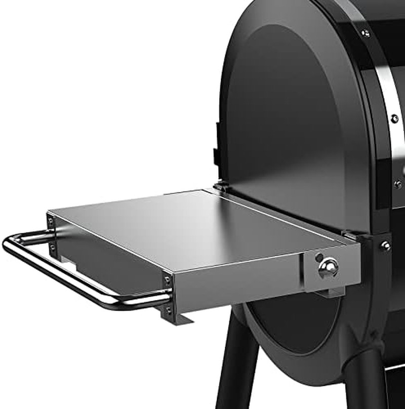 Smokefire Folding Side Table, Silver