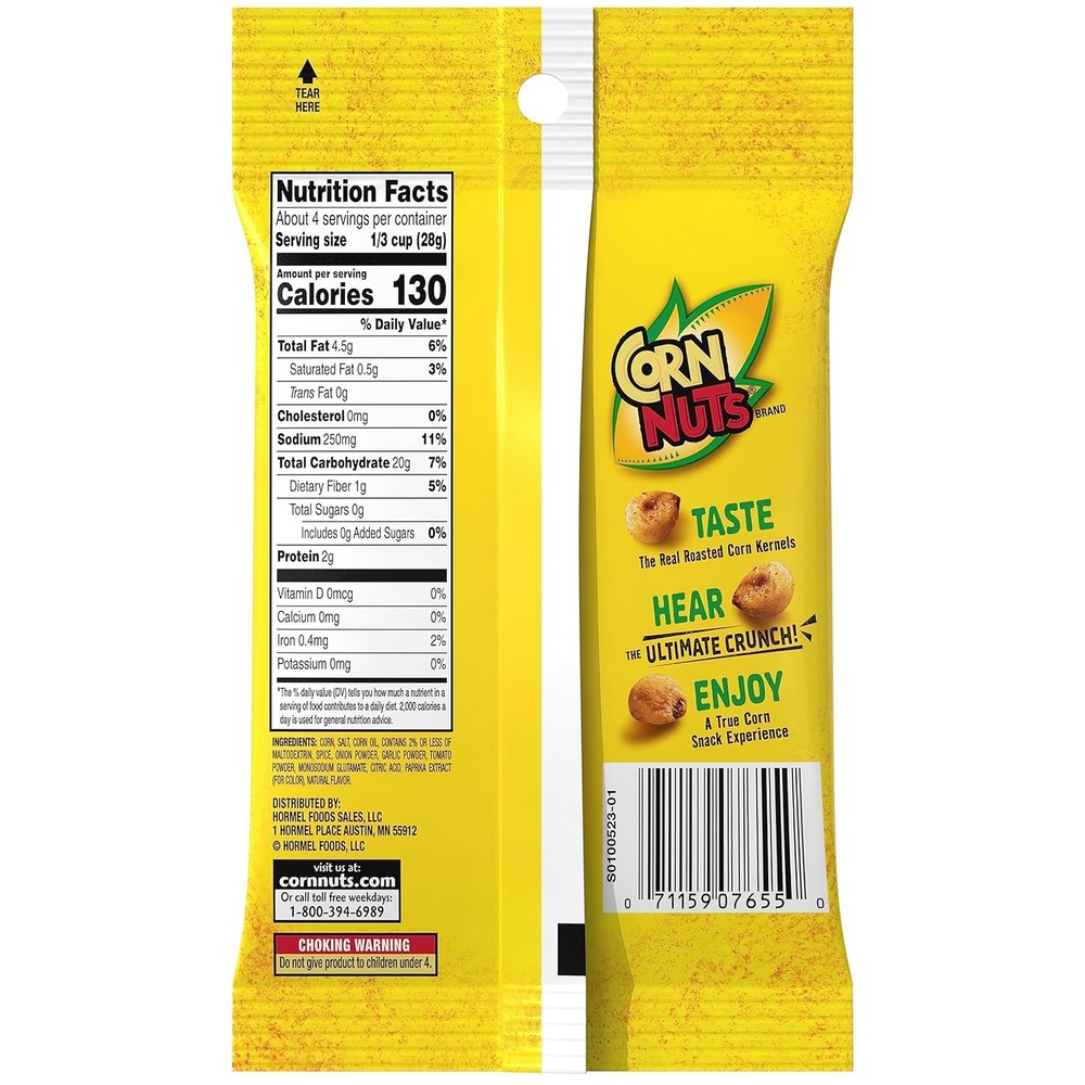 CORN NUTS Chile Picante con Limon Flavored Corn Kernels, Crunchy Snack,...