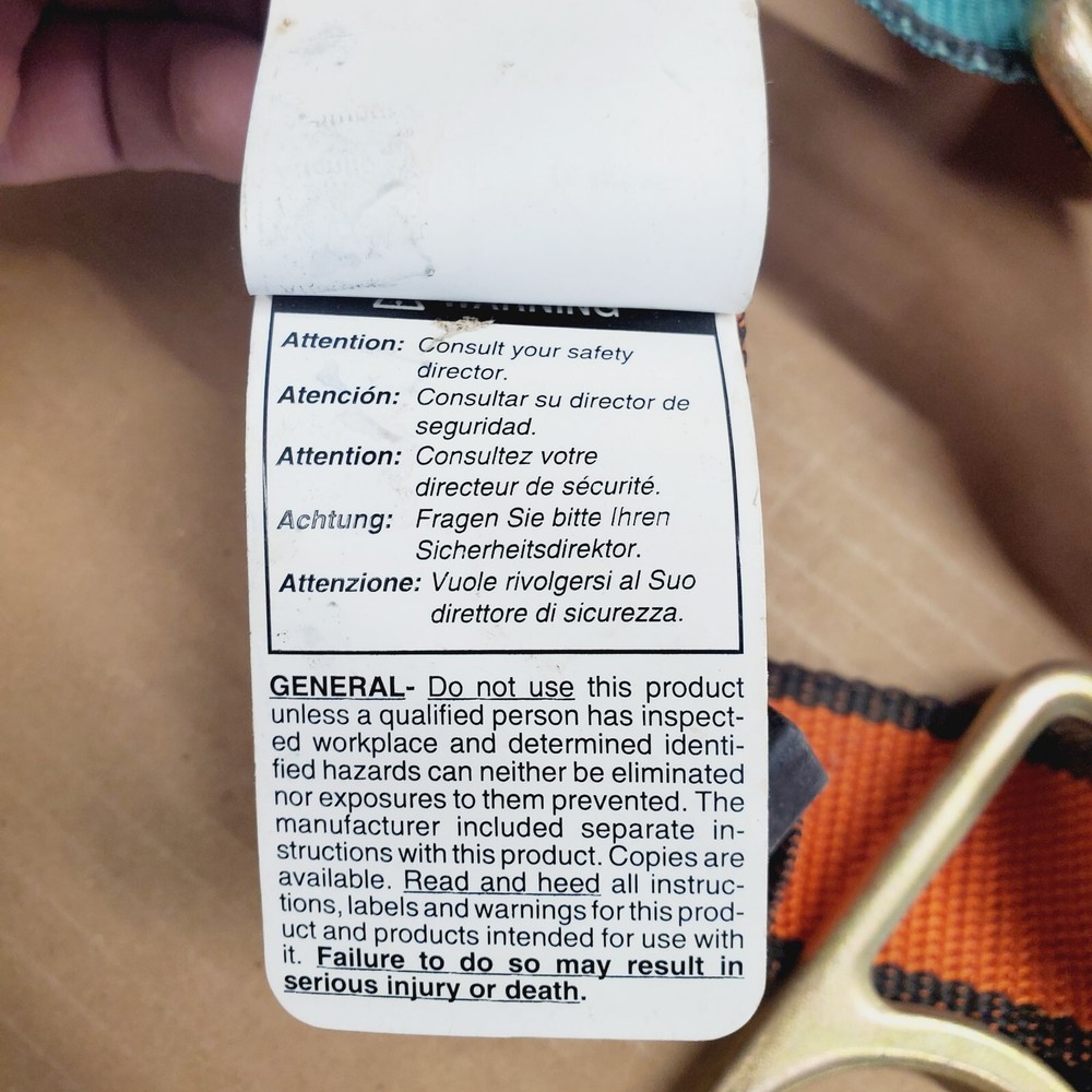 ROSE Full Pullover Nylon Safety Harness Model 502733 D Size STD Capacity 310#