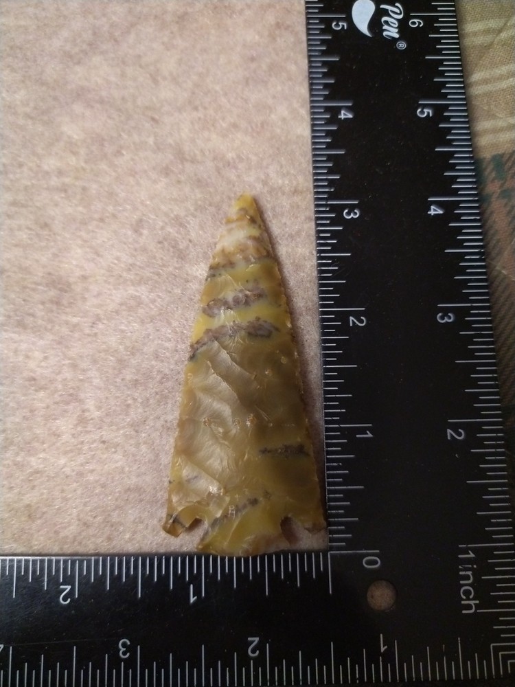 Square Barbed Clay Agate 3" x 1 3/'8"