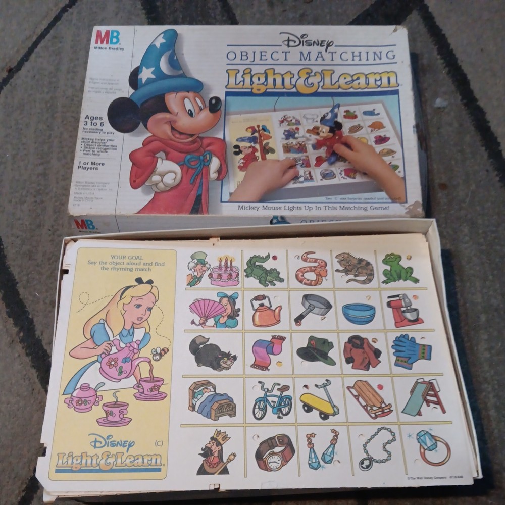 Disney Object Matching Light and Learn Mickey Mouse Learning Toy