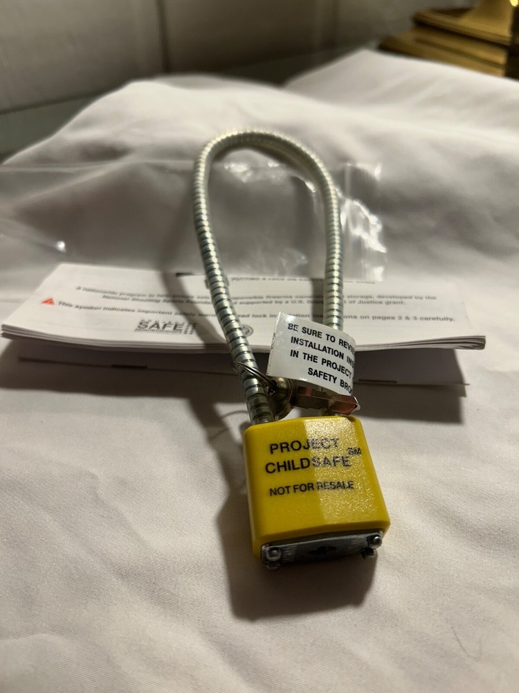Project Child Safe Gun Lock With Cable and 2 Keys
