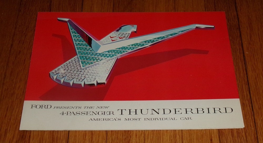 Original 1958 Ford Thunderbird Foldout Sales Brochure 5/58
