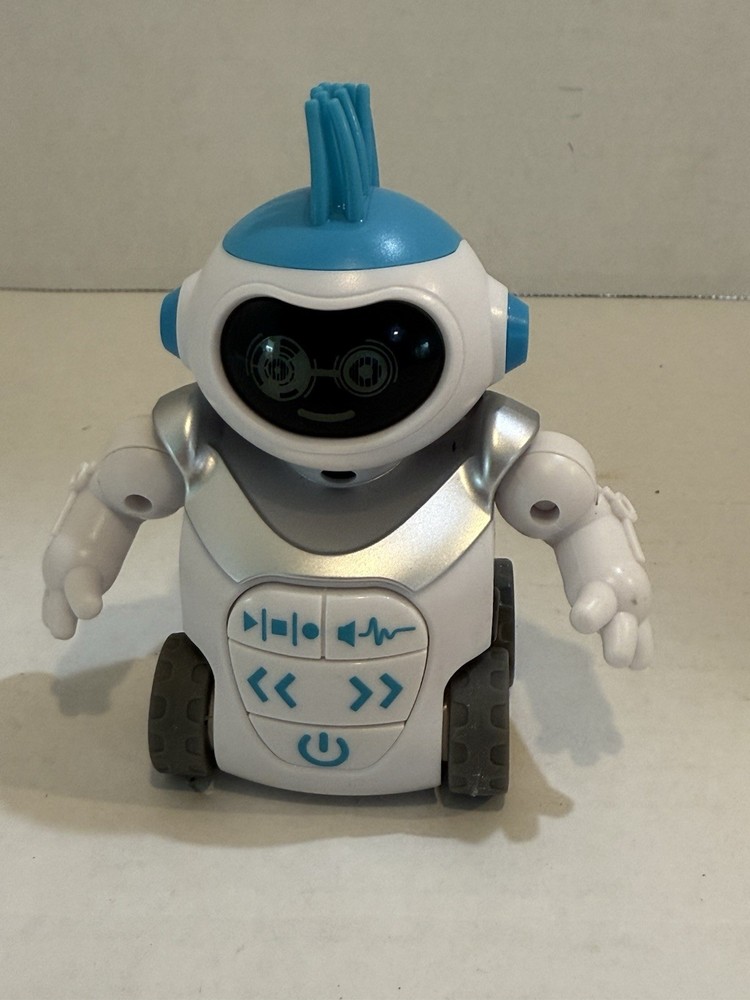 HEXBUG MoBots Ramblez Voice Changing Sidekick Blue~Lights, Sounds Robot Tested
