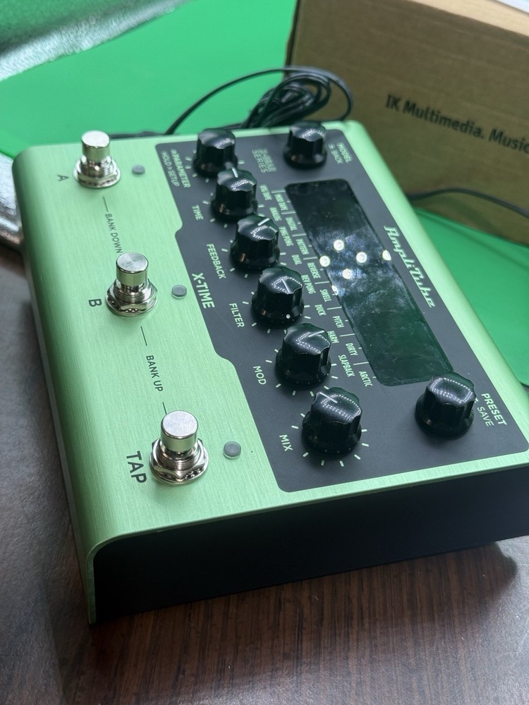 IK Multimedia AmpliTube X-Time Multi-Delay Effects Pedal With Box