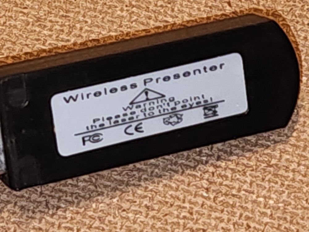 Handheld Portable Wireless Presentation Remote + Mouse with USB Receiver