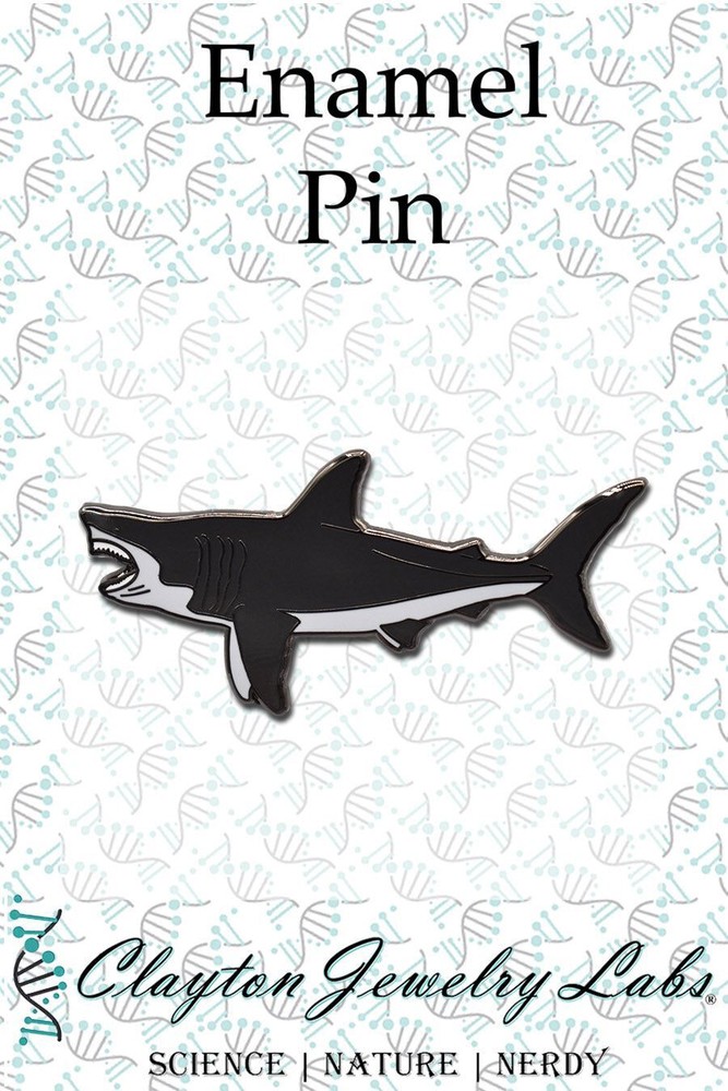 Megalodon Shark Hard Enamel Pin