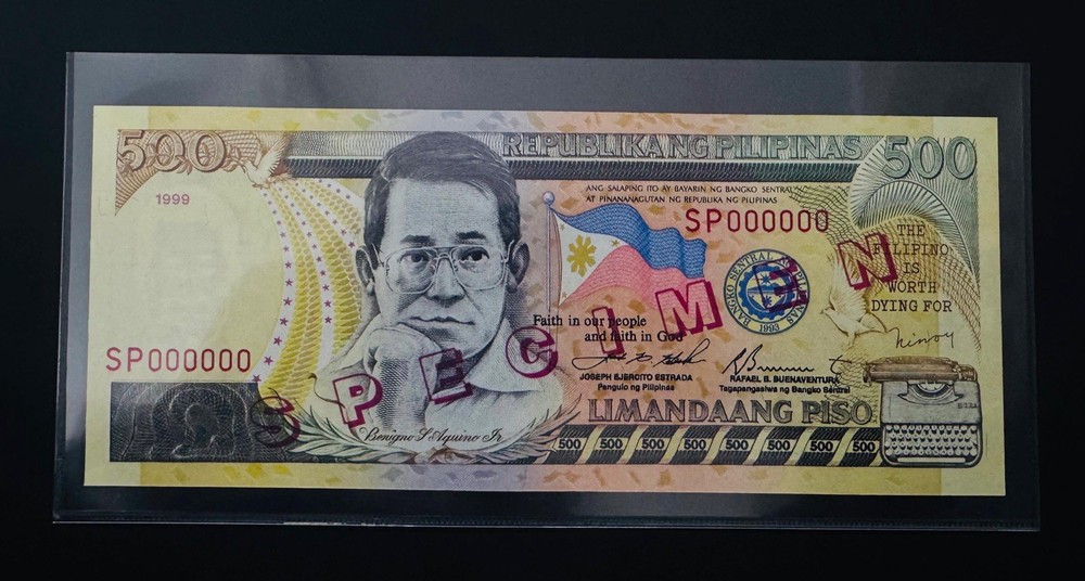 Philipines 500 PESOS 1999 Specimen