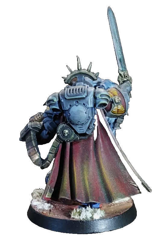 warhammer 40k new captain in engraved armor space wolve
