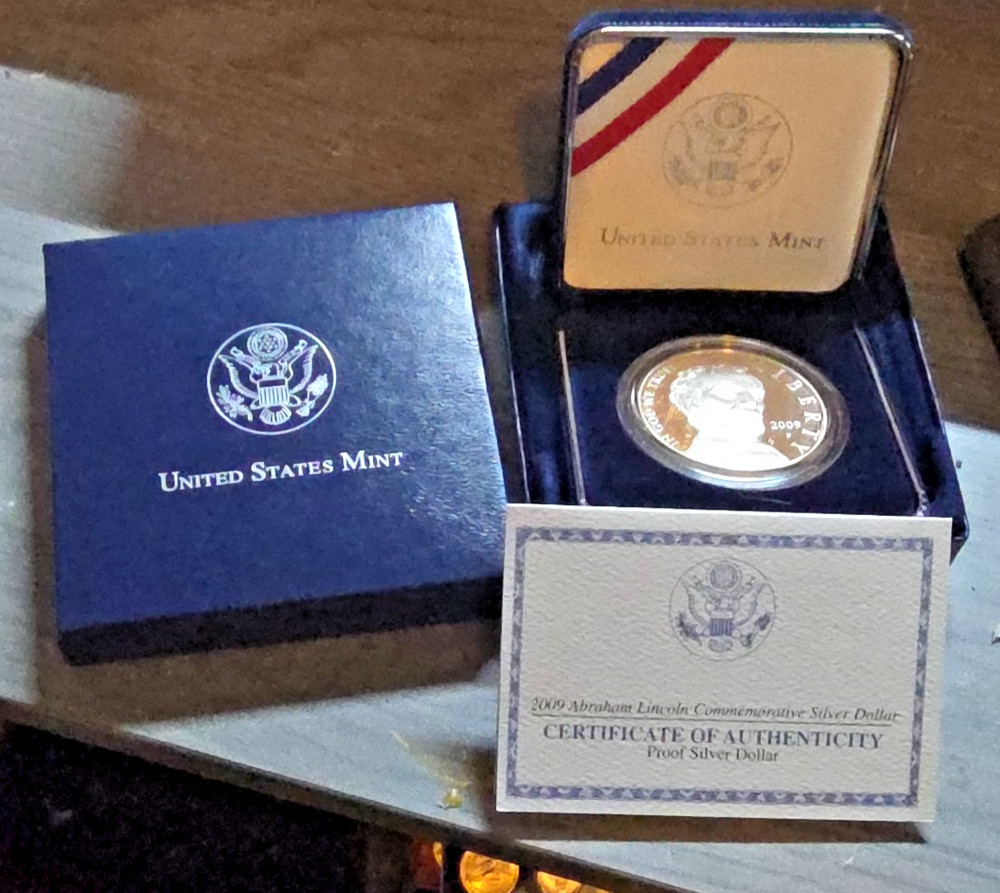 2009 Proof $1 Abraham Lincoln Silver Dollar