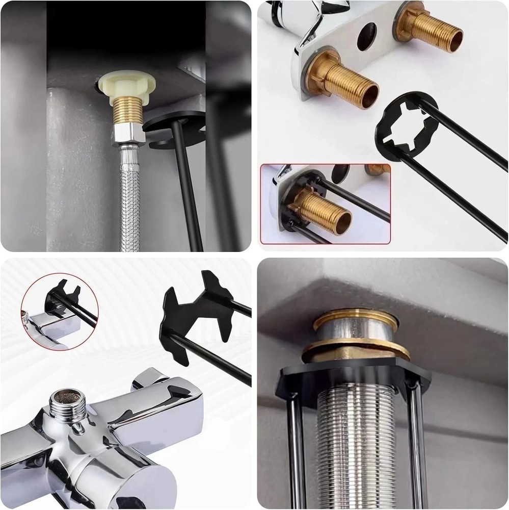2-Pack Multifunctional Sink Wrench Basin & Faucet Tool