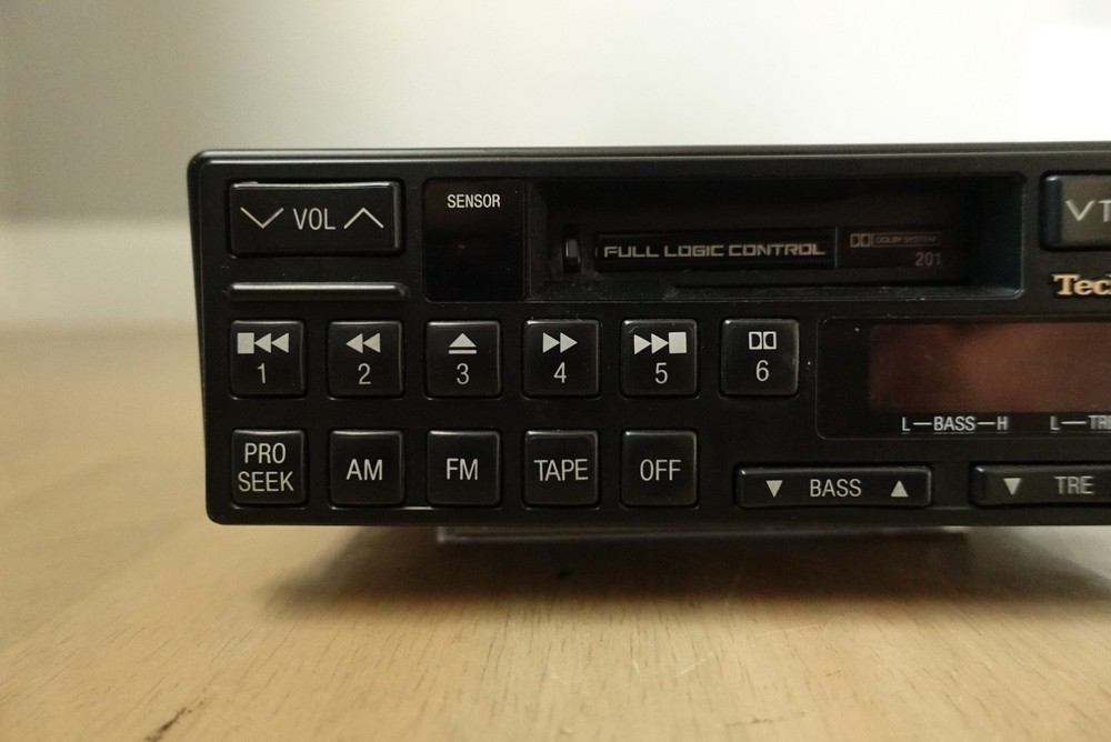 Technics for Mercedes Car. Model J201. Cassette/Bluetooth player. Classic Design