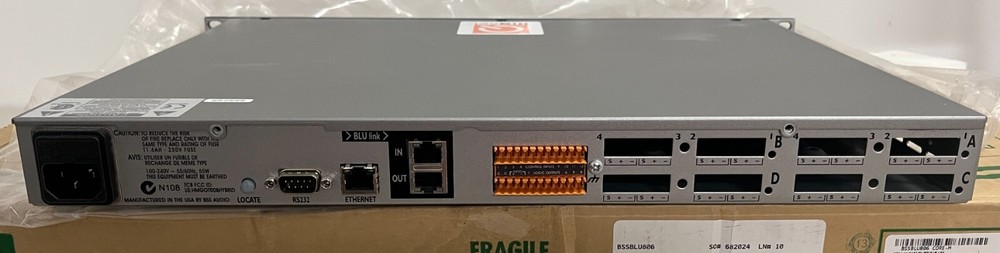 BSS Soundweb London BLU-120 Input Output Expander with BLU Link