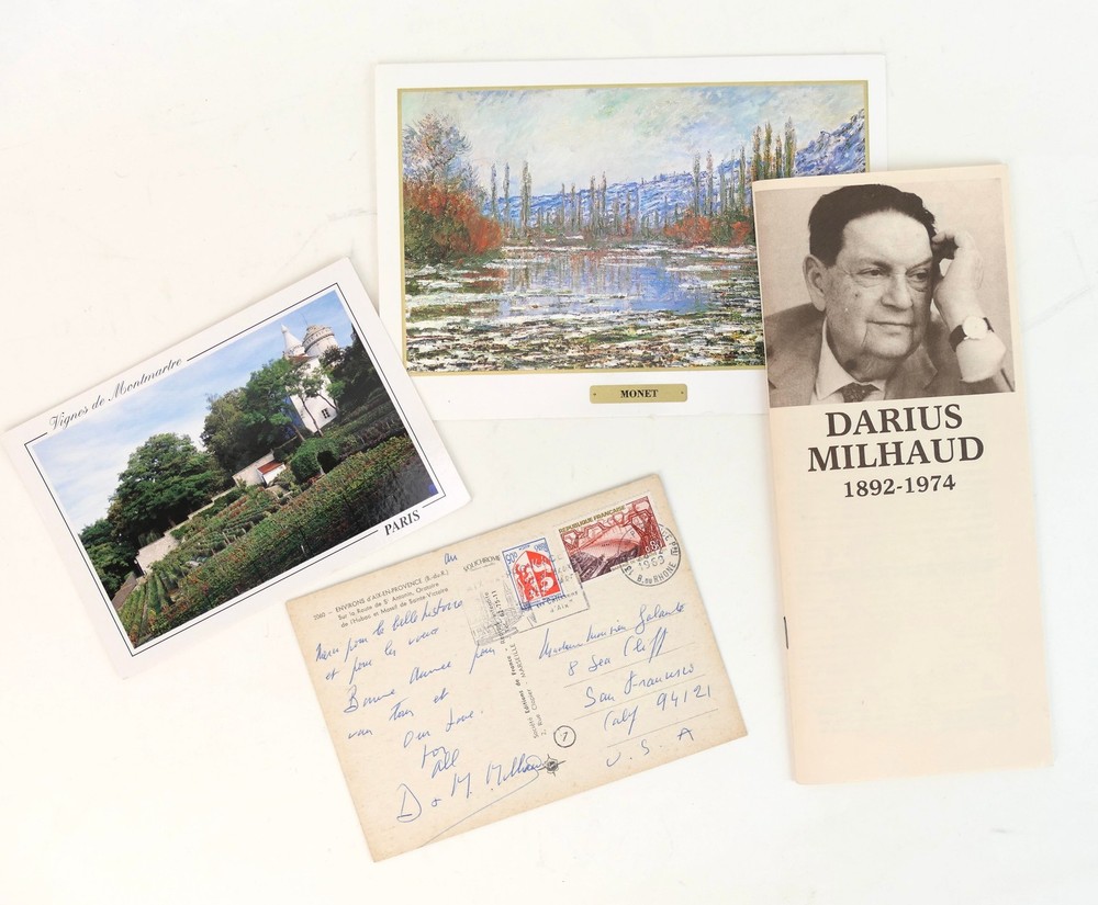 Milhaud, Darius. (1892–1974) IMPORTANT ARCHIVE