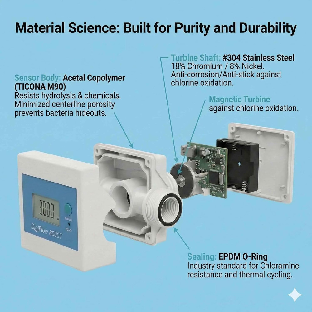 Savant Digital Flow Meter 3/8" NPT for Water Filter