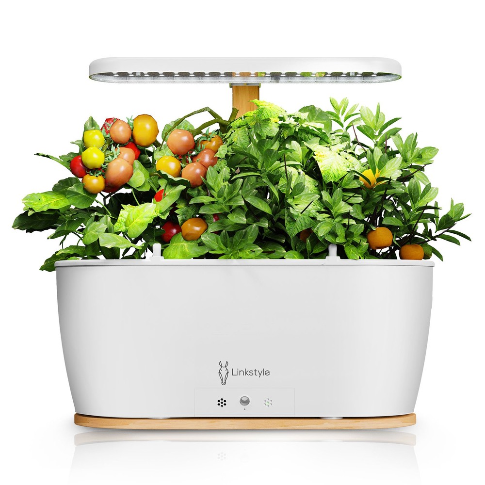 Hydroponics Growing System Smart Herb Garden with Adjustable LED Lights Sensors