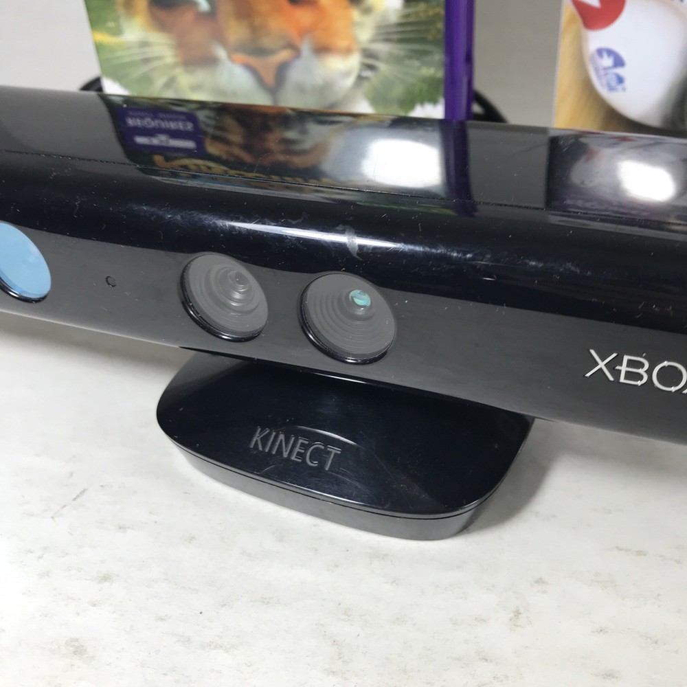 Microsoft Xbox 360 Kinect Motion Camera Sensor Bar w/ 2 Games BUNDLE Bowling