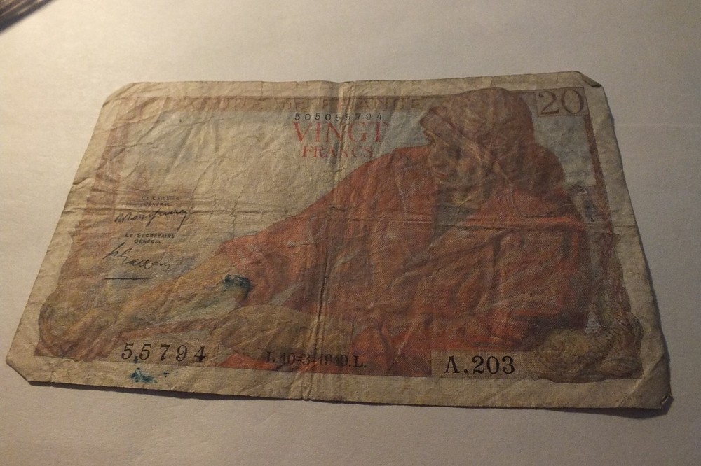 1943 Belgium Tien Dix Francs