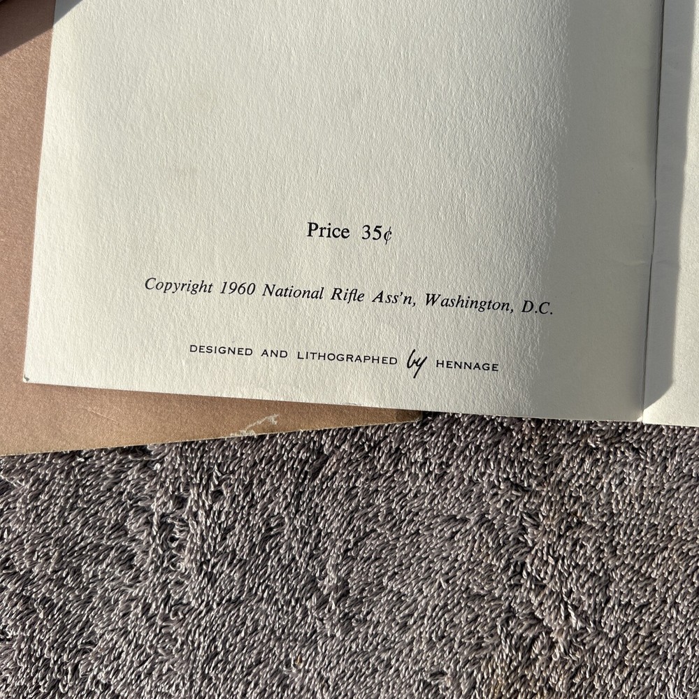 4 Vintage Nra Booklets, Books, Instructor, 25ft, Training, Basic Rifle 1950’s-60