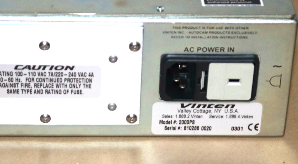 Vinten AutoCam 2000PS + Power Cord