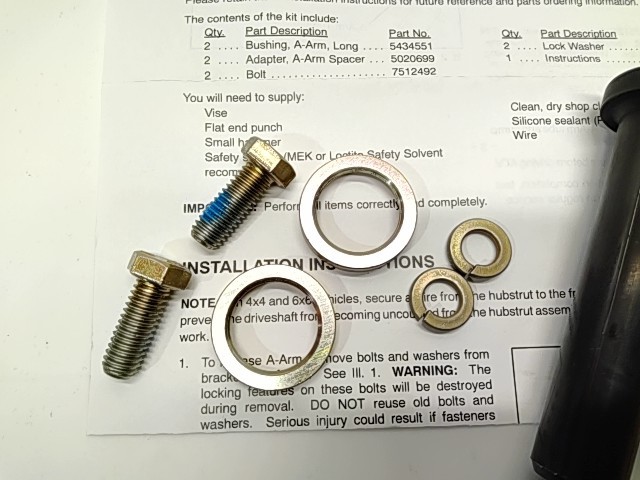 A-Arm Bushing Kit - 2000 Polaris NOS