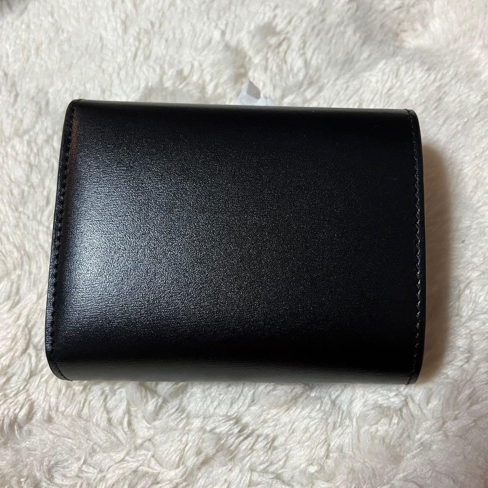 CELINE Celine Tri Fold Wallet Triomphe Black From Japan