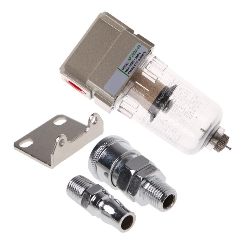 4 AF2000-02 Compressed Air Compressor In-Line Moisture Water Trap Filter