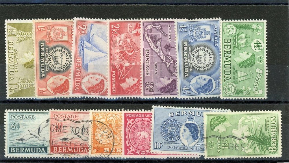 Bermuda 1953 Scott# 143//161 Mint/Canceled