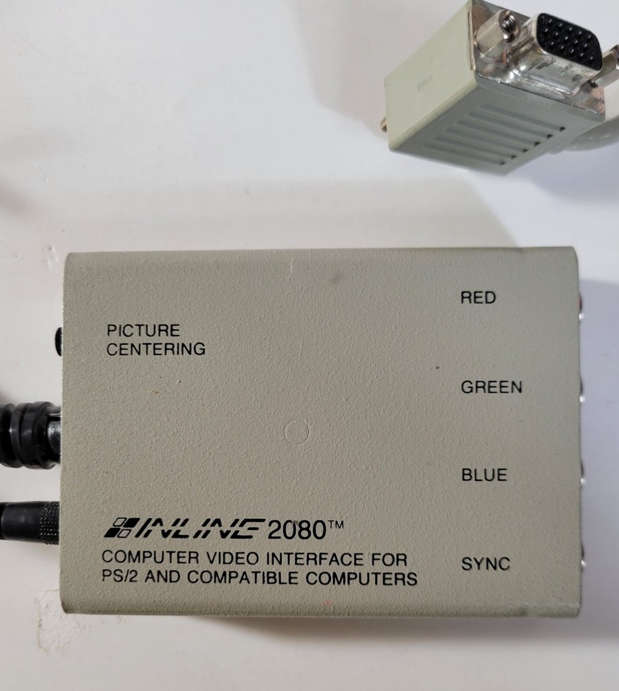 INLINE 2080 Computer Video Interface for PS/2 & Compatible Computers AC Adaptor