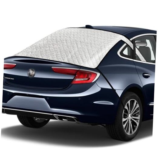 Car Rear Windshield Cover, 4-Layer Waterproof Back Window Protector For Sedan