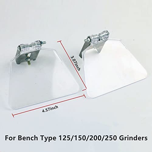 Bench Grinder Eye Shield, 2 Pcs Eyeshield Replacement Kit for Most A