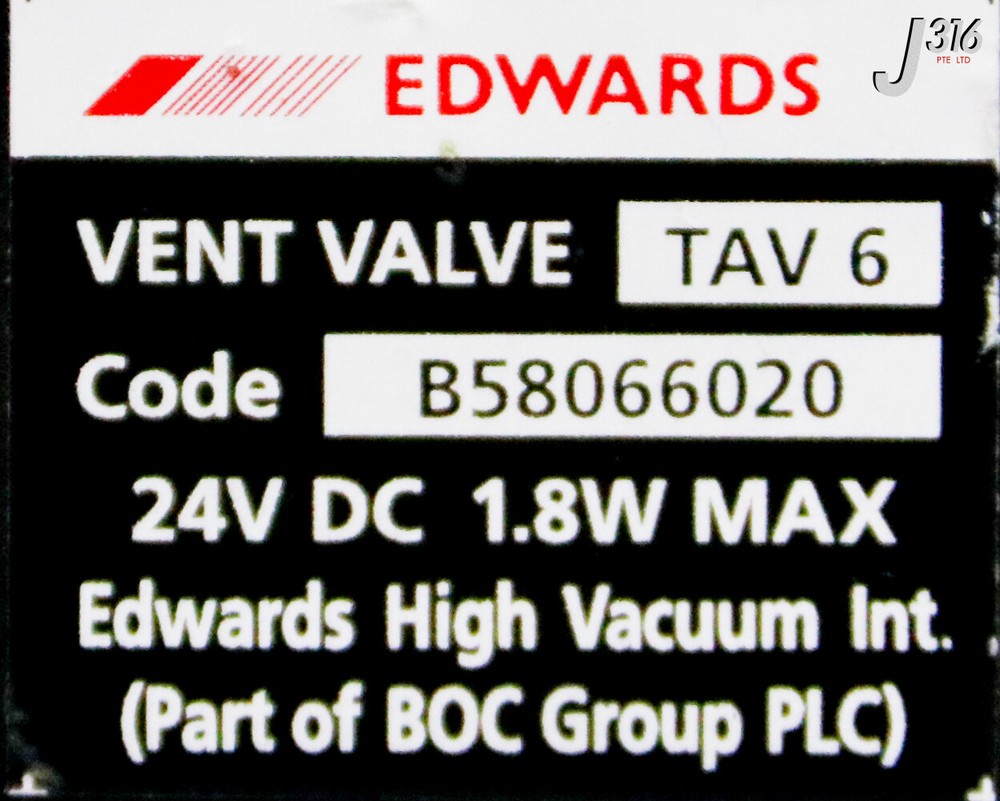 35302 EDWARDS VENT VALVE KIT 24VDC TAV6