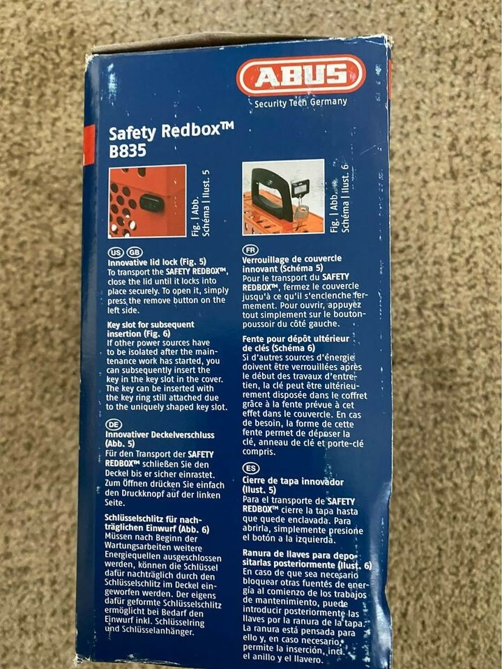 Safety Redbox ABUS Lock Out 