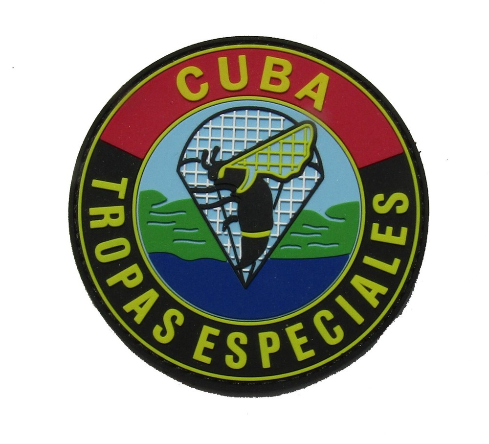 Cuba Special Forces Rubber sleeve patch. TROPAS ESPECIALES