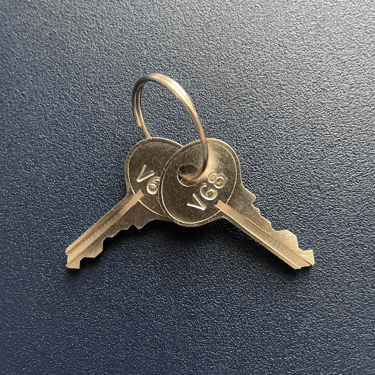 (2) Master Lock Combination Override Keys - Key Code V51 - V99 READ DISCLAIMER