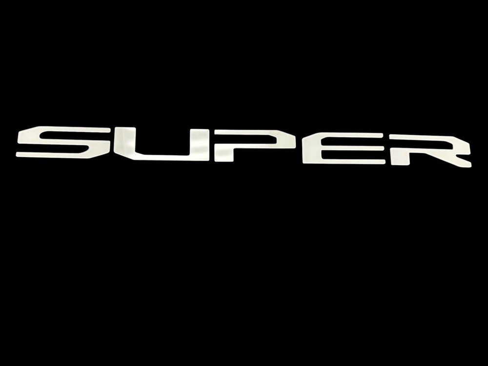 White Tailgate Insert Letters For 2025 Ford Super Duty Platinum