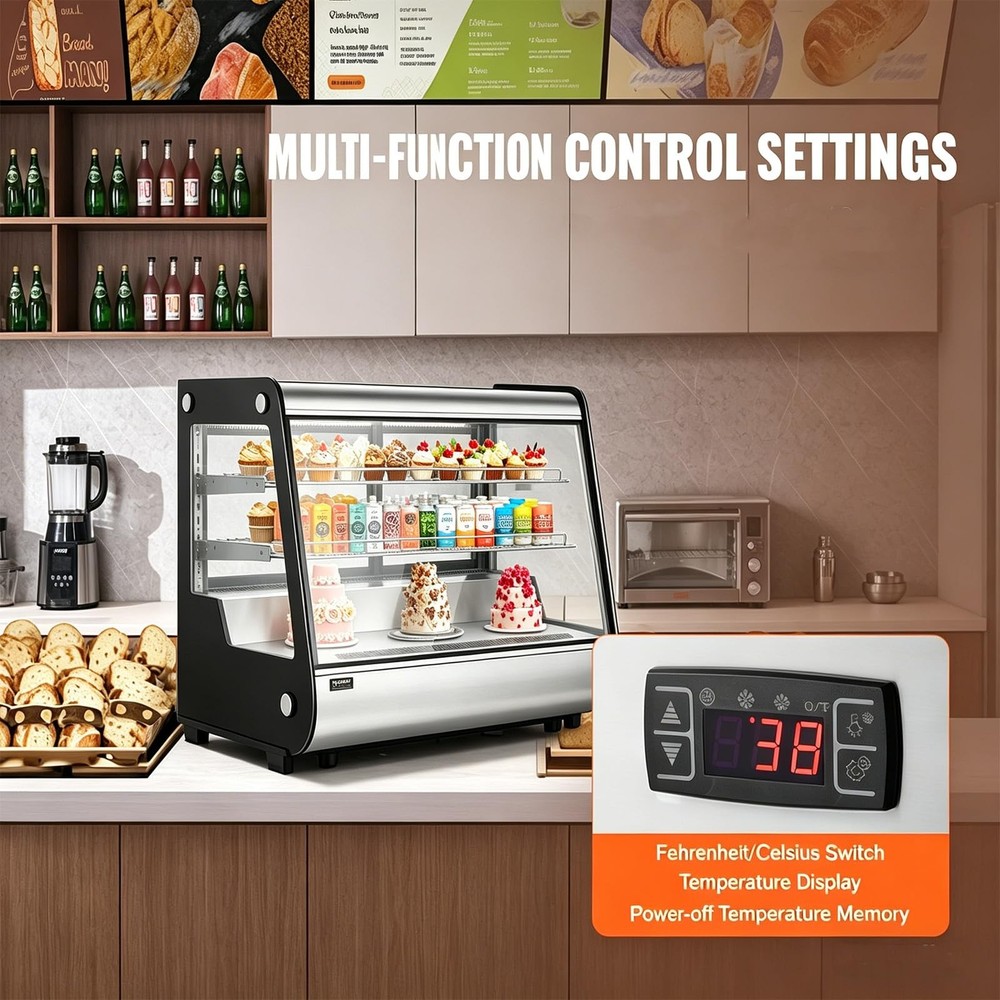 Countertop Refrigerated Bakery Display Case - 183L Capa Commercial PrecisionAuto
