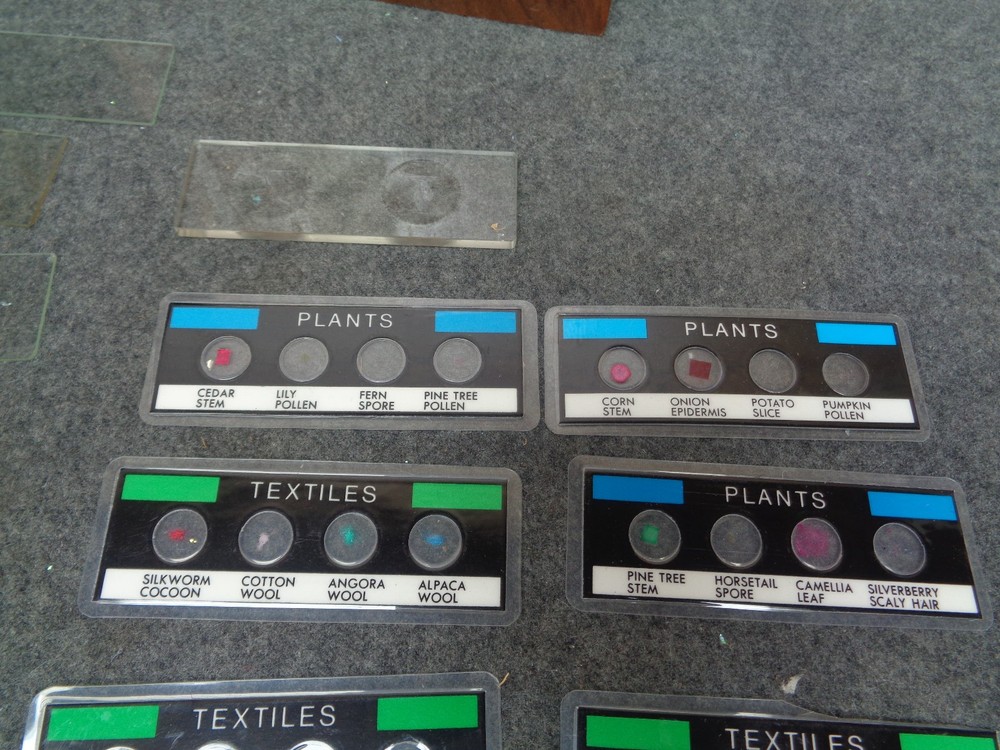 Bausch & Lomb Model R Student Microscope w/ Box & Micro Data Cards