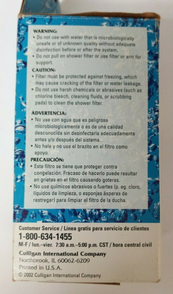 CULLIGAN Replacement Shower Filter Cartridge for Model SR-115