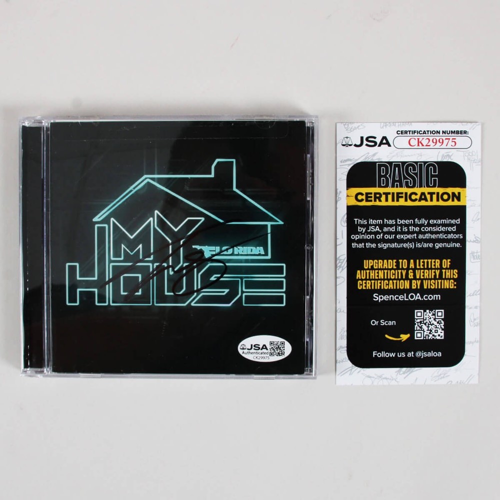 Flo Rida Signed CD My House - COA JSA