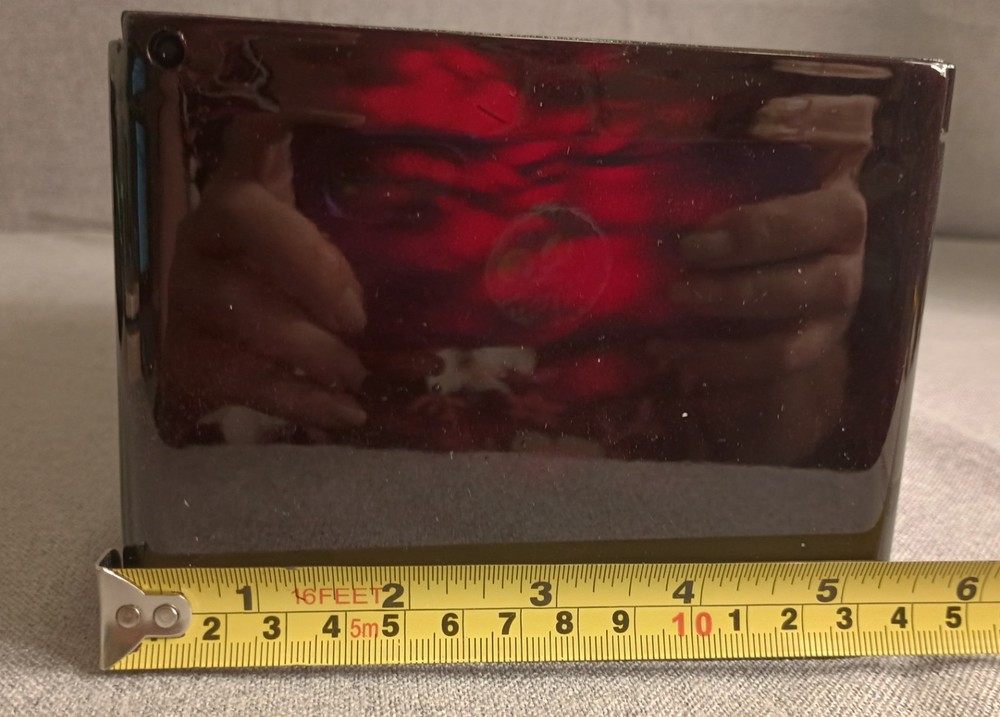 Ono Japan Lacquerware Hinged Mirrored Slim Tissue Box Butterflies