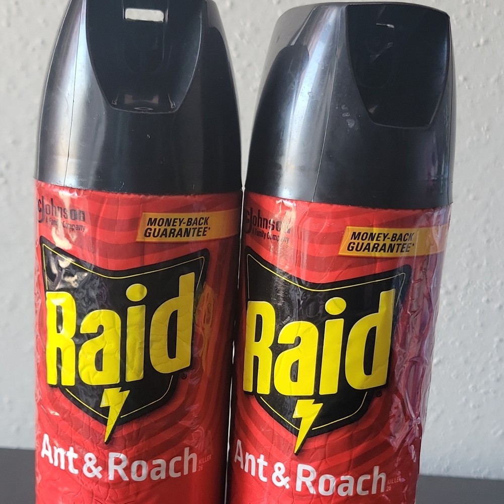 Raid Ant Killer Spray 2-Pack Targets Ant Roach Cricket Earwig Silverfish