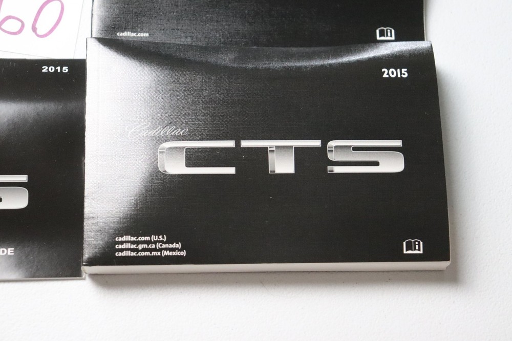 2015 Cadillac CTS Owners Manual Standard, Luxury, Performance Set With Case